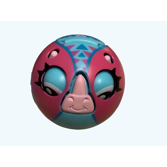 Zoobles Mama Triceratops #384 With Habitat and Baby - Picture 8 of 9